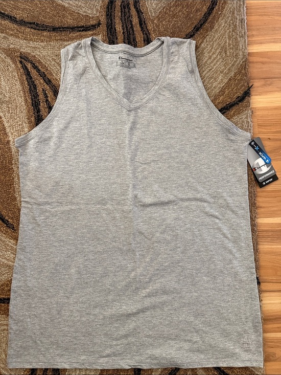 Champion Tops - Champion Light Gray V-Neck Tank Top